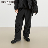伞兵裤 机能户外裤 太平鸟男装 2025秋季 男士 阔腿休闲裤 新款 潮