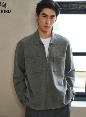 【商场同款】太平鸟男装 2025年秋季新款开衫毛衣针织衫B1EAF3421