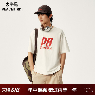 太平鸟男装 Personal Best By PEACEBIRD专柜短袖T恤 B2CNG1365
