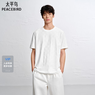 提花短袖 T恤男B1CNG2170 新款 2026年夏季 商场同款 太平鸟男装