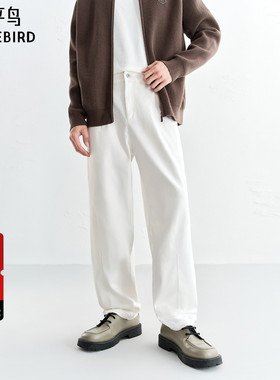 【商场同款】太平鸟男装 休闲裤时尚休闲裤经典直筒卫裤B1GBF3446