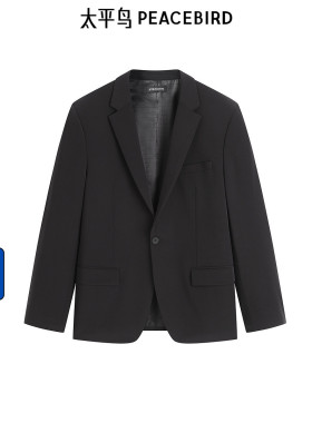 【商场同款】太平鸟男装西服春季新款修身通勤西装外套 B1BAF1E07