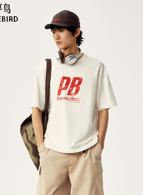 太平鸟男装 Personal Best By PEACEBIRD专柜短袖T恤 B2CNG1365
