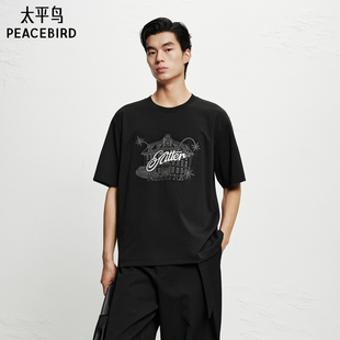商场同款 T恤 太平鸟Daria 联名合作系列男装 B1CNF4208 Song