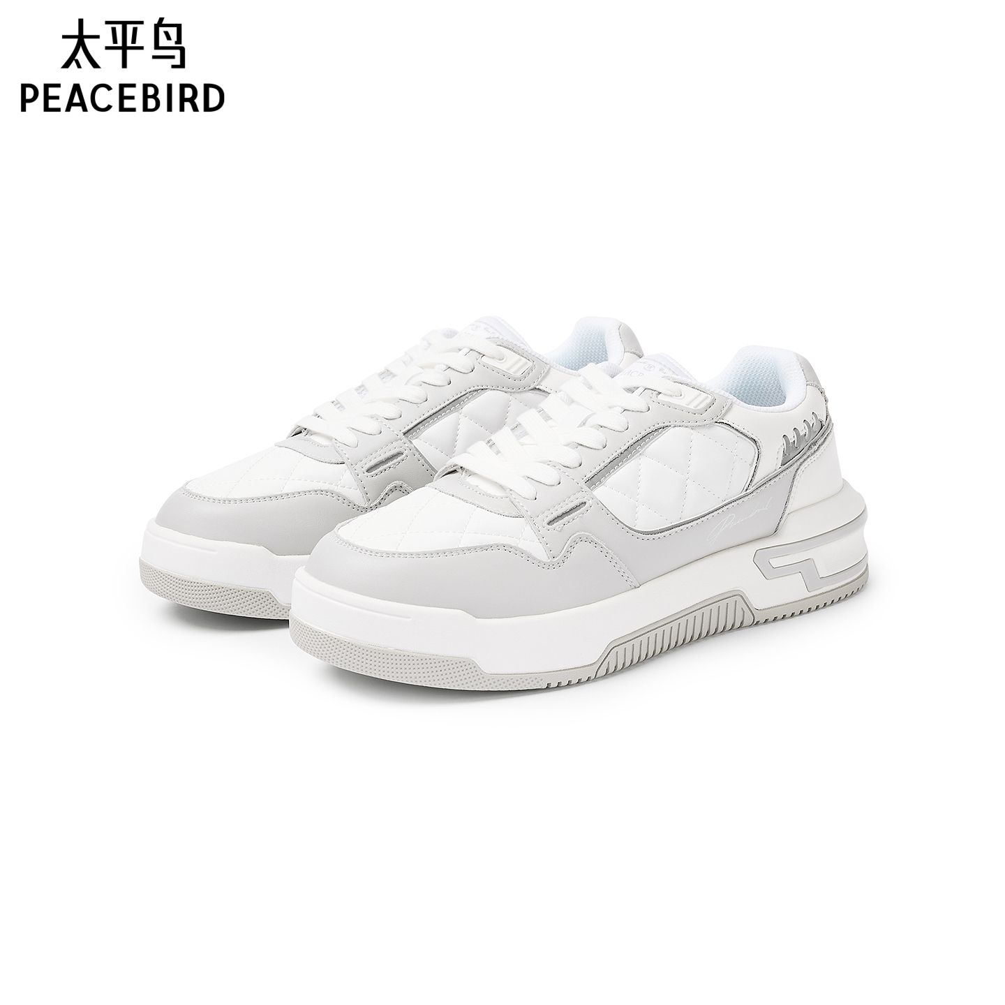【商场同款】太平鸟男装 男士潮流小白鞋时尚舒适休闲鞋B1ZDF4469
