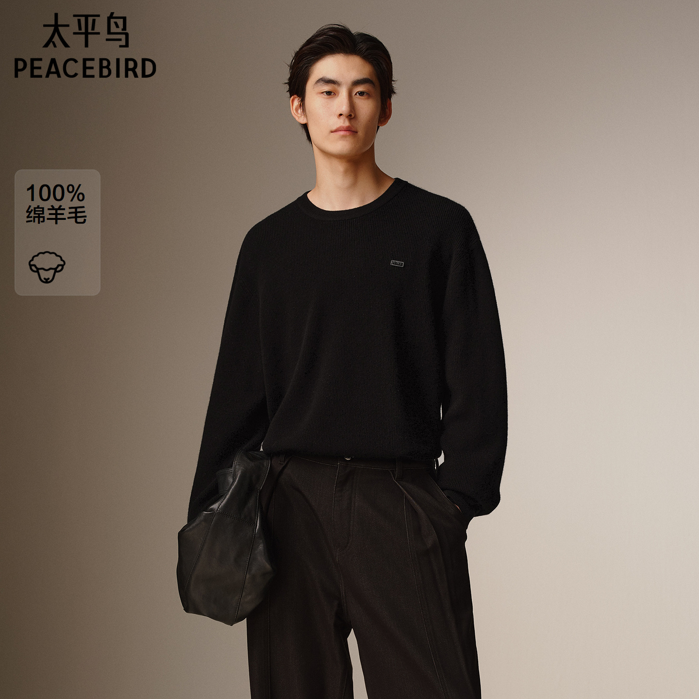 太平鸟男装男士羊毛衫