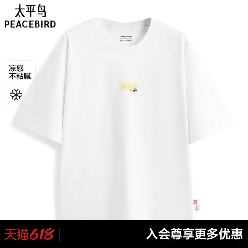 【艺术家Rop联名】太平鸟男装T恤26夏印花索罗那短袖 B2CNG2433#