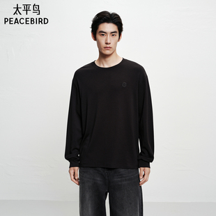慵懒打底衫 新款 太平鸟男装 T恤冬季 半高领纯色内搭男 德绒长袖