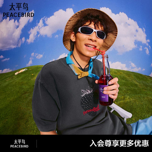 【Personal Best】太平鸟男装 2026年新款夏季短袖T恤B2CNG3156