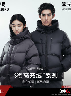 【95%高充绒】太平鸟男装 防寒羽绒服2026年冬季新款连帽面包服
