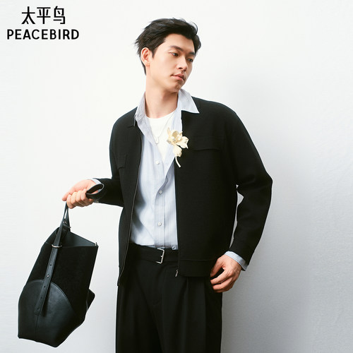 【商场同款】太平鸟男装 2026年新款coolmax面料毛衫男B1EDG3337