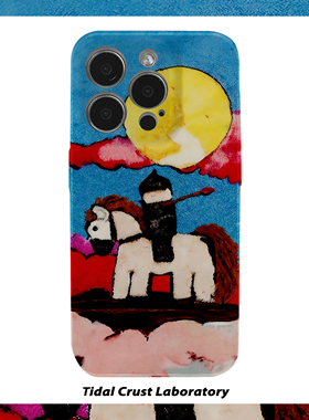 个性油画马年白马骑士菲林二合一手机壳适用苹果17nova14华为p70mate60小米15opporen14ovivo荣耀300iPhone16