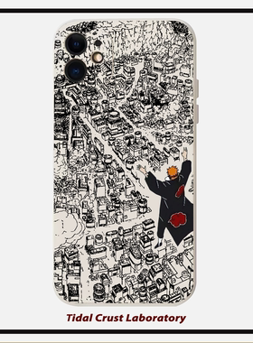 液态硅胶火影忍者佩恩手机壳适用苹果15nova10华为p50E/mate60小米13opporeno9vivo荣耀80iPhone14