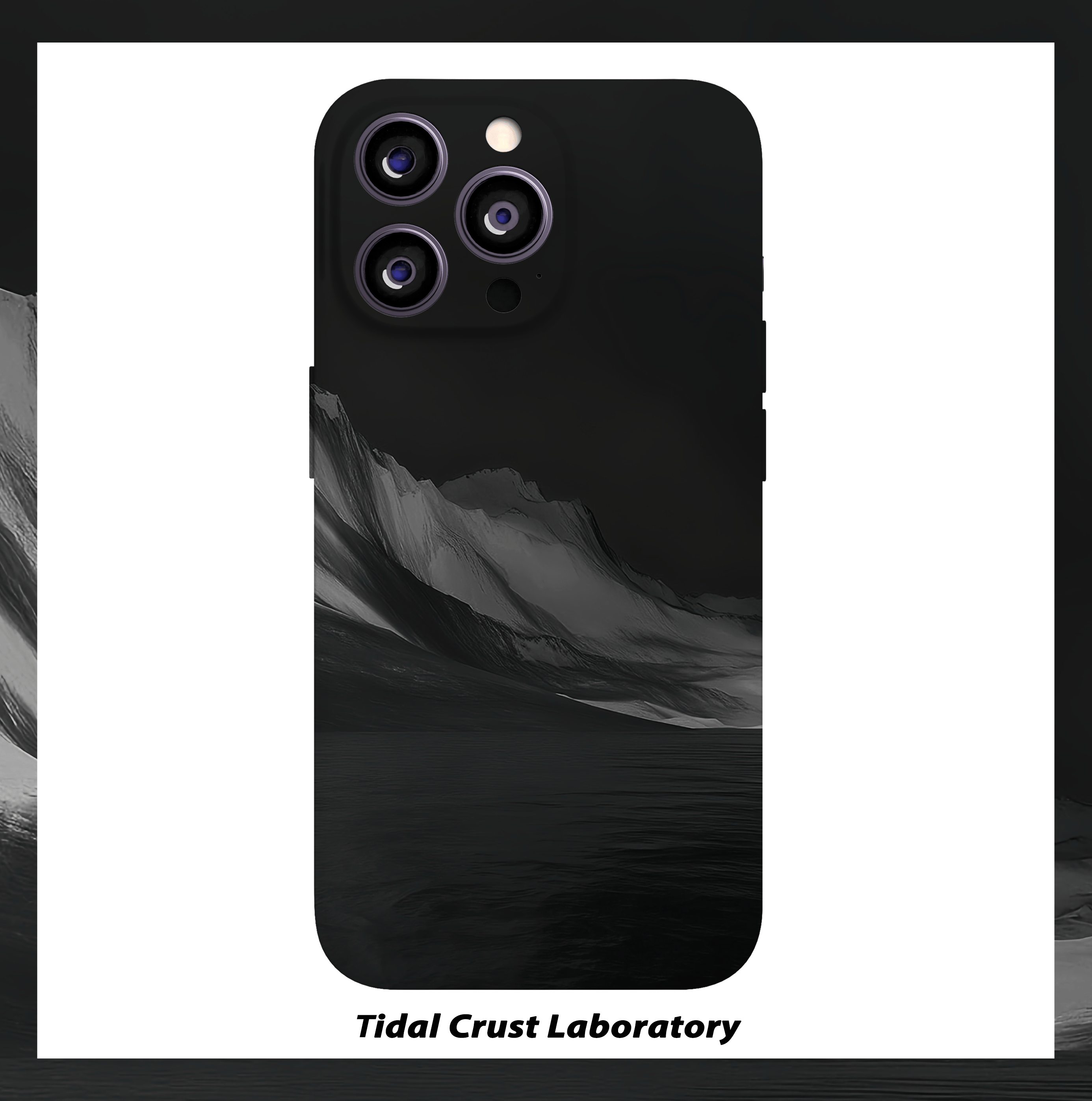 黑夜的山川简约冷淡菲林二合一手机壳适用苹果17nova14华为p