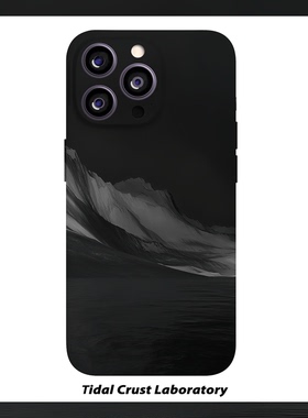 黑夜的山川简约冷淡菲林二合一手机壳适用苹果17nova14华为p70mate60小米15opporen14ovivo荣耀300iPhone16