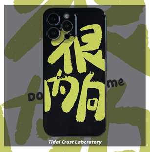 恶搞文字很内向创意网红简约绿色手机壳适用苹果15nova10华为p50E/mate40小米13opporeno9vivo荣耀80iPhone14
