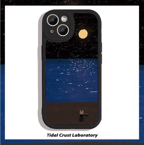 我永远在等你回来油画冷淡小羊皮手机壳适用苹果17nova14华为p70/mate70小米15reno14vivo30荣耀300iPhone15