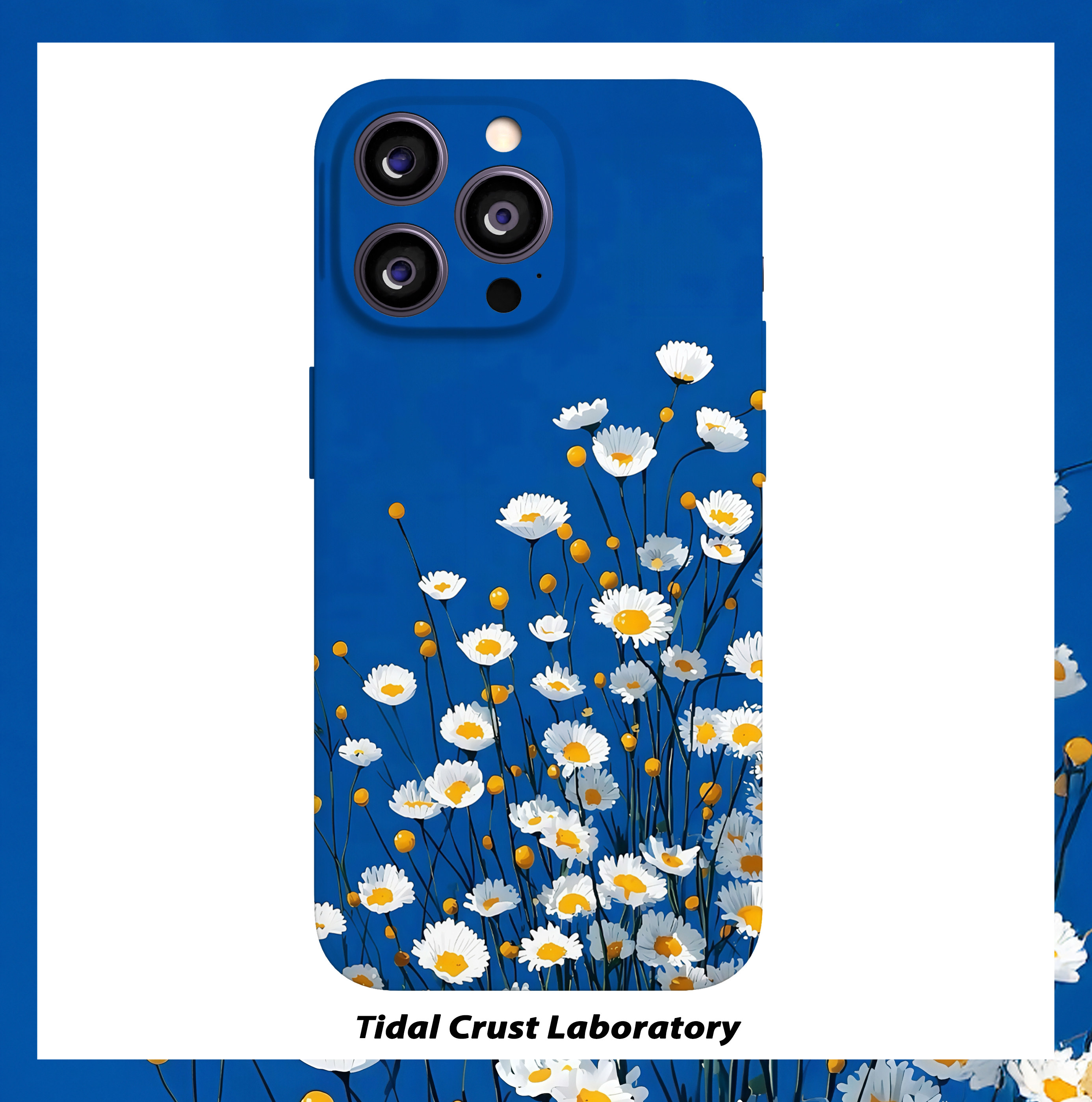 蓝天下绽放的小雏菊菲林二合一手机壳适用苹果17nova14华为p