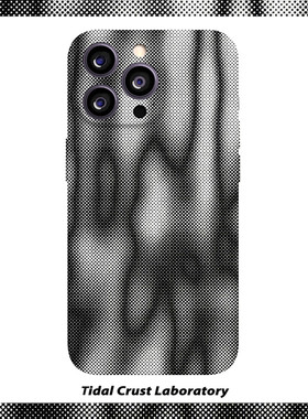 高级波点模糊科幻炫酷菲林二合一手机壳适用苹果17nova14华为p70mate60小米15opporen14ovivo荣耀300iPhone16