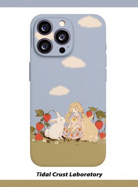 可爱少女兔漫画风卡通菲林二合一手机壳适用苹果17nova14华为p70mate60小米15opporen14ovivo荣耀300iPhone16