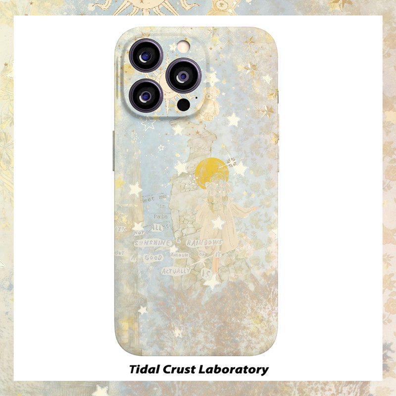 复古梦幻女孩小熊可爱菲林二合一手机壳适用苹果17nova14华为