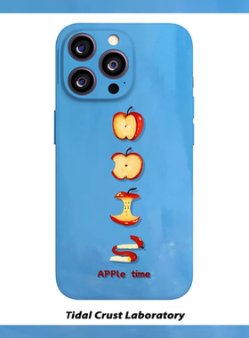 涂鸦复古蓝色苹果时间菲林二合一手机壳适用苹果17nova14华为p70mate60小米15opporen14ovivo荣耀300iPhone16