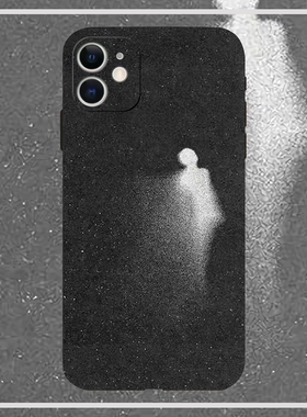 黑色液态硅胶意象画星星全包手机壳适用苹果17nova14华为p70mate70小米15opporeno14vivo30荣耀300iPhone15