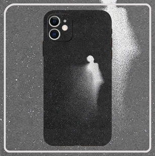 黑色液态硅胶意象画星星全包手机壳适用苹果17nova14华为p70mate70小米15opporeno14vivo30荣耀300iPhone15