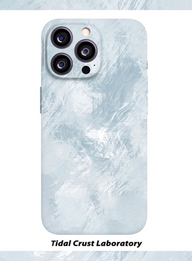 蓝色高级渐变冰川纹理菲林二合一手机壳适用苹果17nova14华为p70mate60小米15opporen14ovivo荣耀300iPhone16