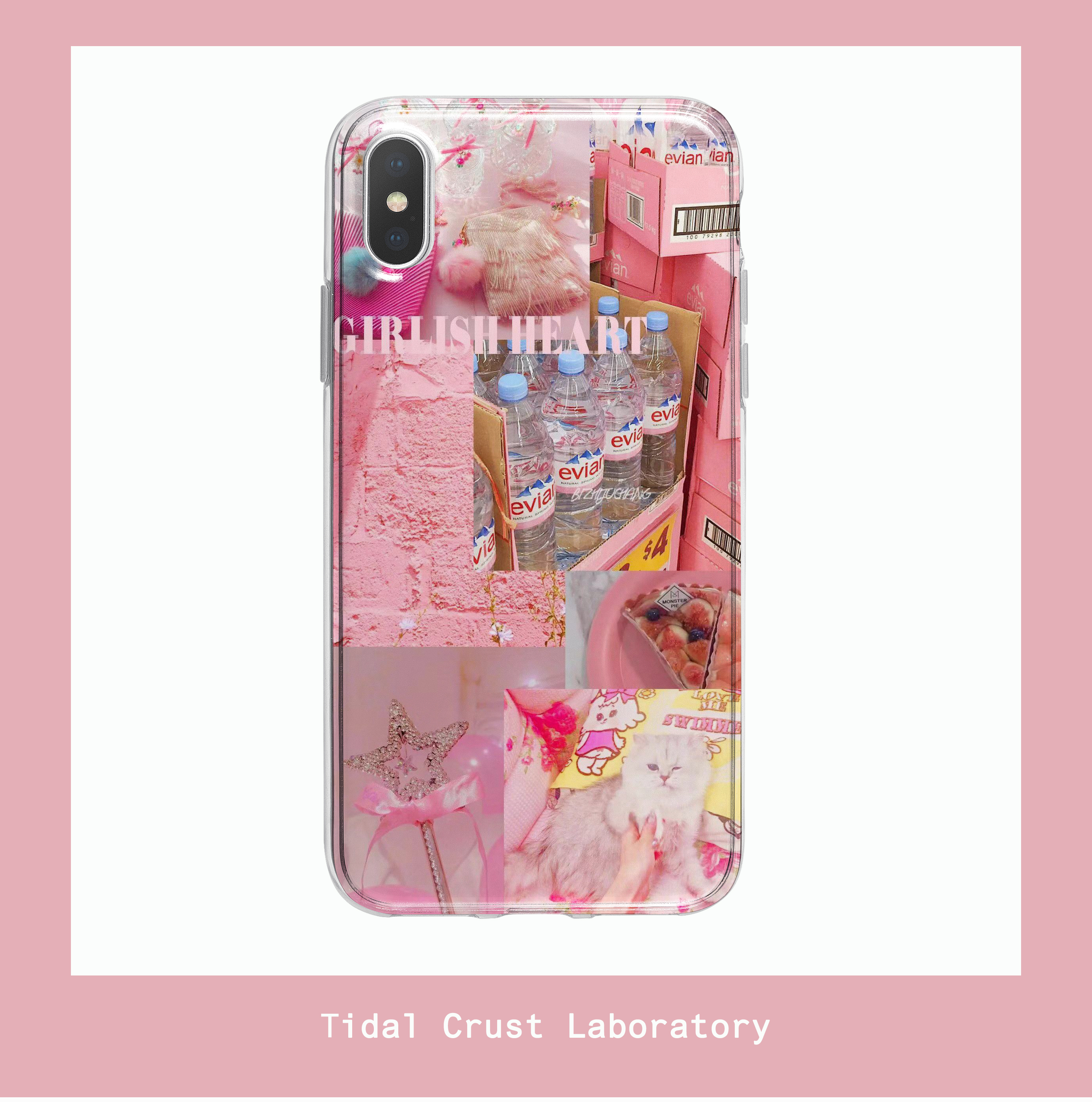 简约少女风拼接手机壳小米简约