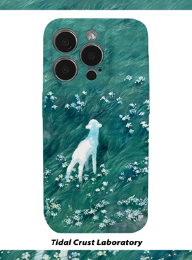 复古油画自由草原小羊菲林二合一手机壳适用苹果17nova14华为p70mate60小米15opporen14ovivo荣耀300iPhone16