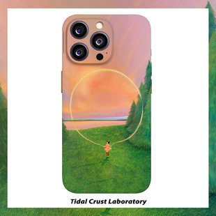 跳舞的女孩旺盛生命力菲林二合一手机壳适用苹果17nova14华为p70mate60小米15opporen14ovivo荣耀300iPhone16