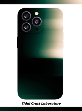 绿色渐变模糊视线高级菲林二合一手机壳适用苹果17nova14华为p70mate60小米15opporen14ovivo荣耀300iPhone16