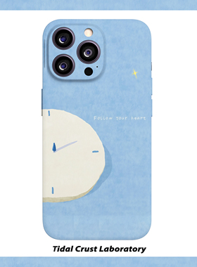 蓝色追随内心简约艺术菲林磁吸手机壳适用苹果17nova14华为p70mate60小米15opporen14ovivo荣耀300iPhone16