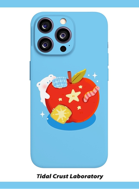 可爱白色小熊抱着苹果菲林二合一手机壳适用苹果17nova14华为p70mate60小米15opporen14ovivo荣耀300iPhone16