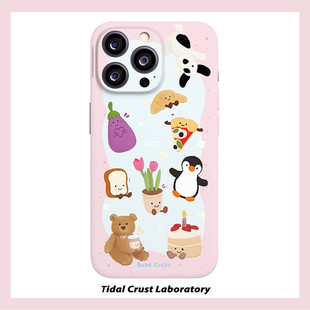 可爱卡通jelly猫萌菲林二合一手机壳适用苹果17nova14华为p70mate60小米15opporen14ovivo荣耀300iPhone16