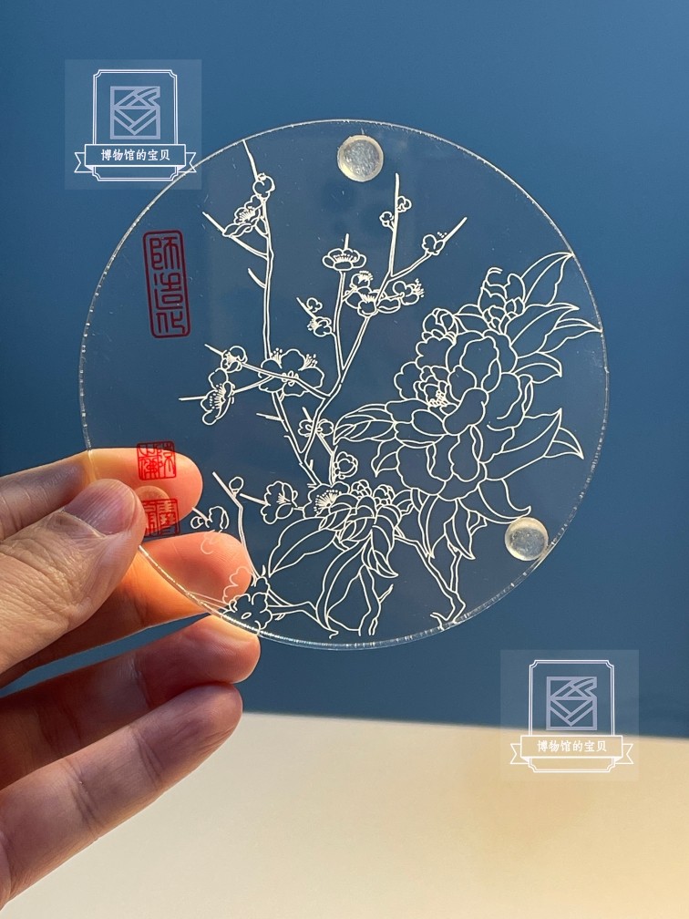 南京博物院文创陈之佛花鸟系列亚克力防滑杯垫节日旅游纪念品礼物,节庆用品/礼品,创意礼盒/礼品套组,淘宝优惠券,粉丝福利购,淘宝优惠卷