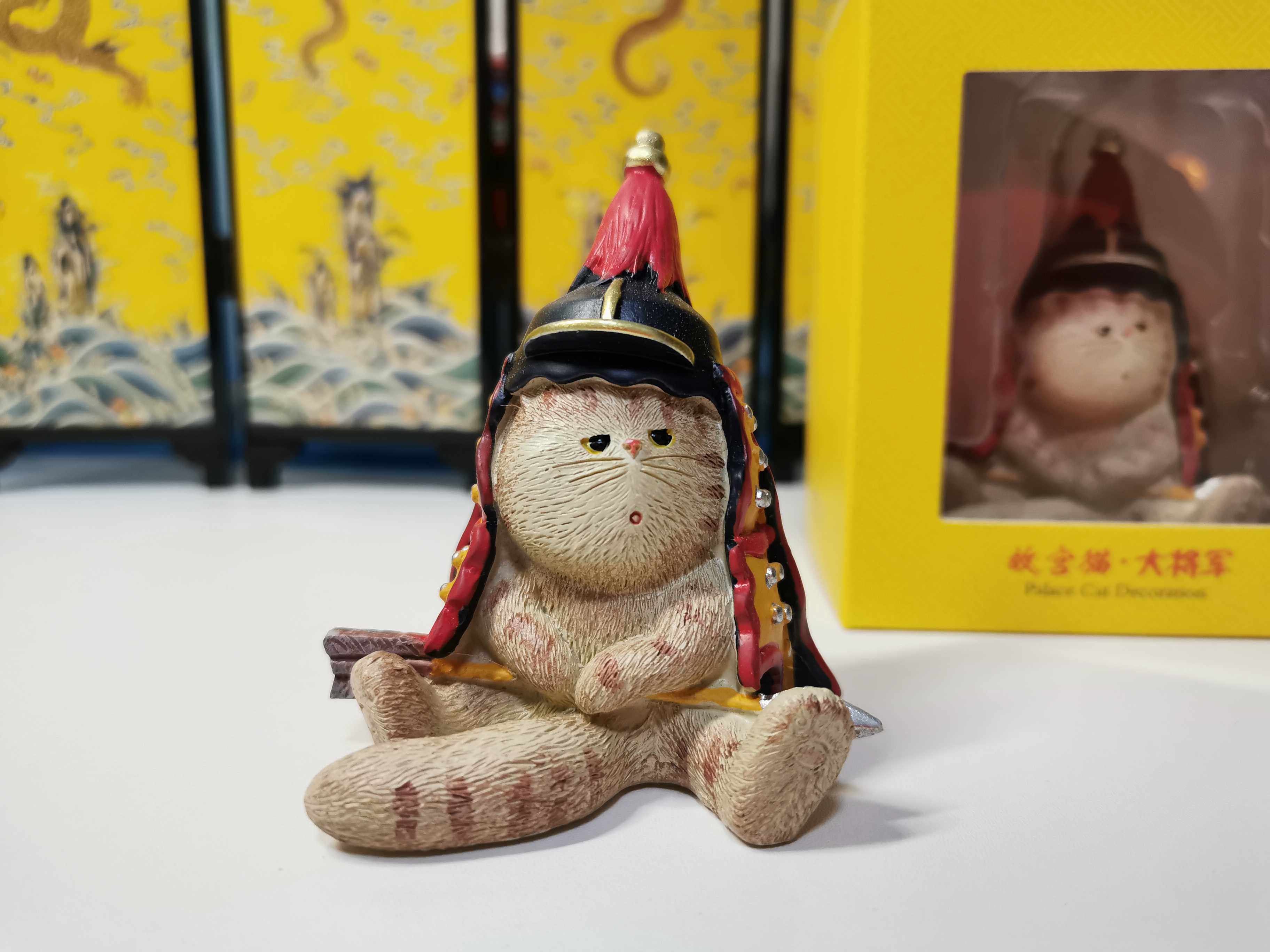 故宫博物院文创本将军愿终生守护陪伴你！大将军猫摆件纪念品礼品
