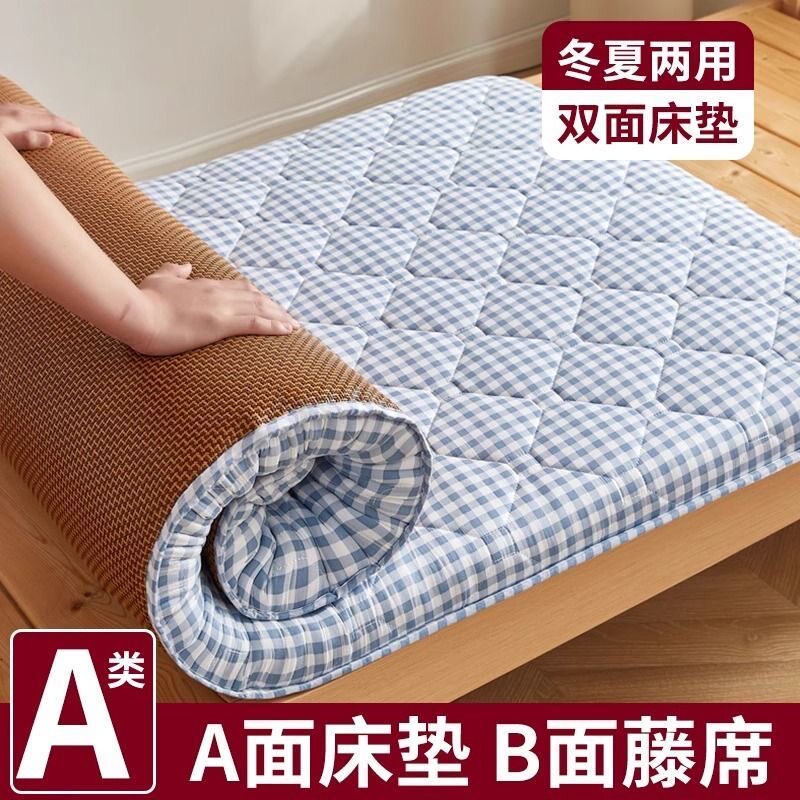 夏季藤席双面柔软学生宿舍床垫图片