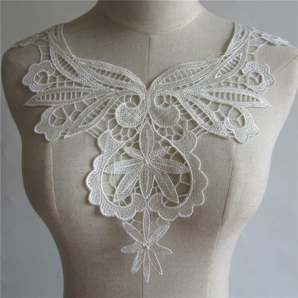 时尚白色刺绣镂空蕾丝花边DIY手工制作衣领装饰女士衣服领口辅料|msdalam kategori rumah Fabrik, bahan-bahan jahitan DIY, alat dan produk siap, Aksesori jahit DIY/aksesori/aksesori, Lace - dari Buy2taobao.com untuk memberikan perkhidmatan ejen Taobao profesional membeli
