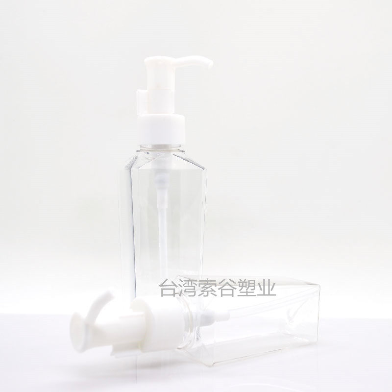 进口方形压头瓶卸妆液卸妆油卸妆乳分装DIY化妆品空瓶100ml150ml