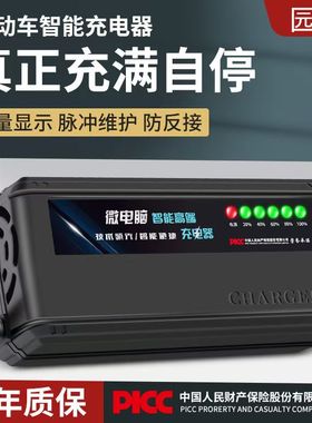 电动车铅酸充电器园峰之星48v20.60v2072v20锂电六灯显示充满自停