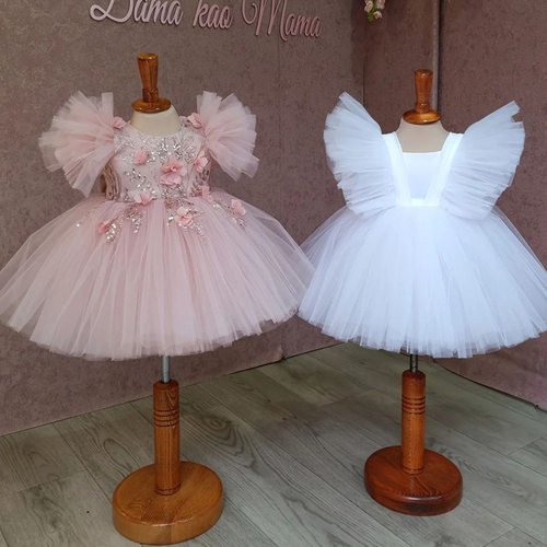 Baby princess dress first birthday dress bow dress甜美公主裙
