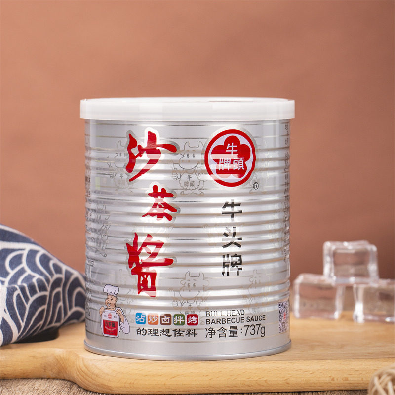 台湾牛头牌沙茶酱757g火锅蘸酱沙茶面调味料下饭海鲜拌面酱炸酱