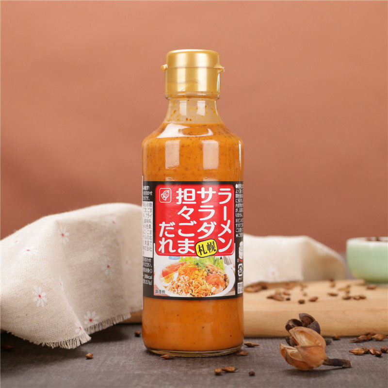 日本进口玲食品札幌辣味焙煎芝麻酱220g火锅烤肉蘸料拌面沙拉汁