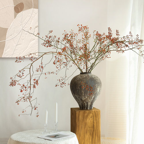 山归来天然植物侘寂风装饰摆件