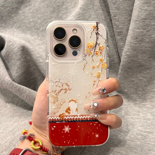 紫禁城小猫适用于华为荣耀300手机壳nova14 国风P50e防摔套mate30可爱X40i高级感双层IMD 9876女P70pro中式