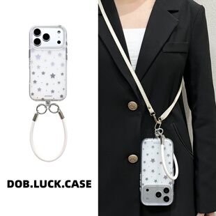 13畅享x50i女款 波点星星手提绳适用华为P80手机壳90荣耀500软P70斜挎挂绳mate60pro小众12nova14新款 个性 时尚