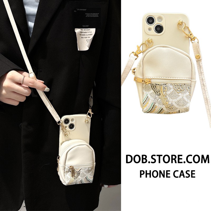 oppo硅胶软壳祥云国风零钱包背带