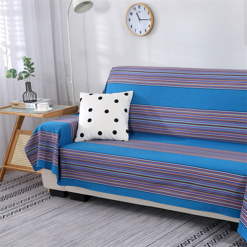 特价沙发万能盖巾老粗布好洗